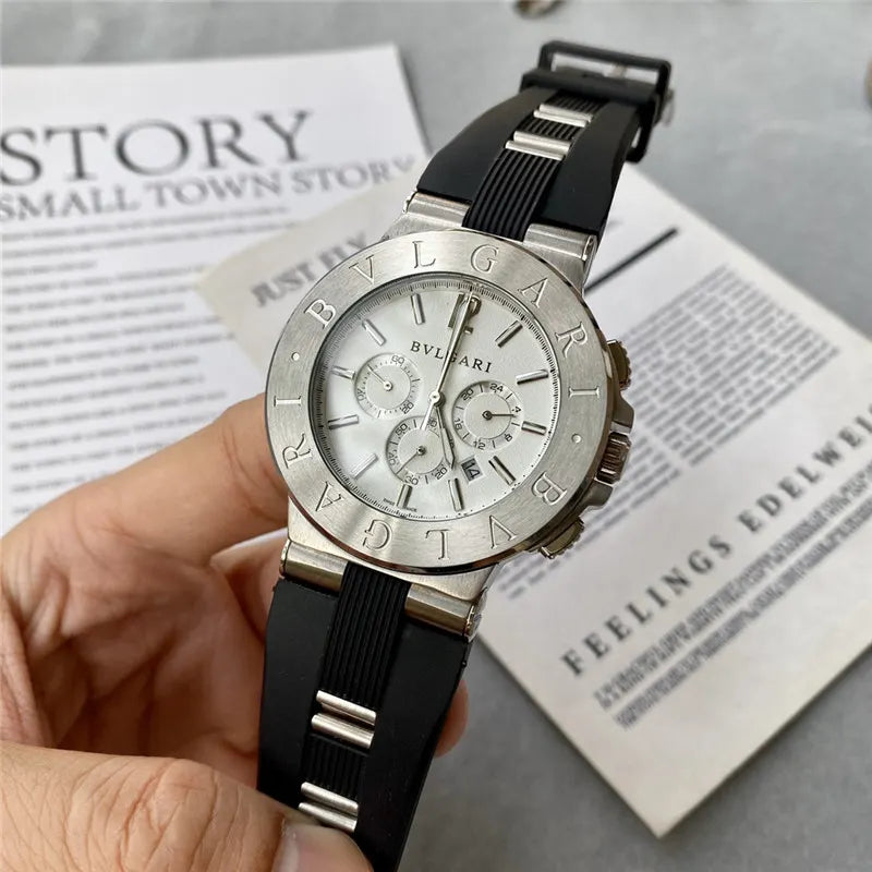 Bulgari Chronograph Steel Watch - Hình 2