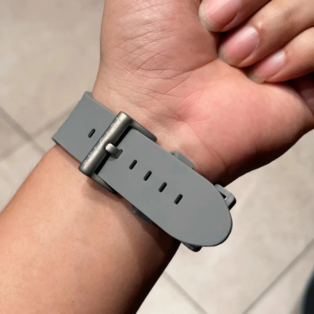 Bulgari Grey Rubber Watch - Hình 5