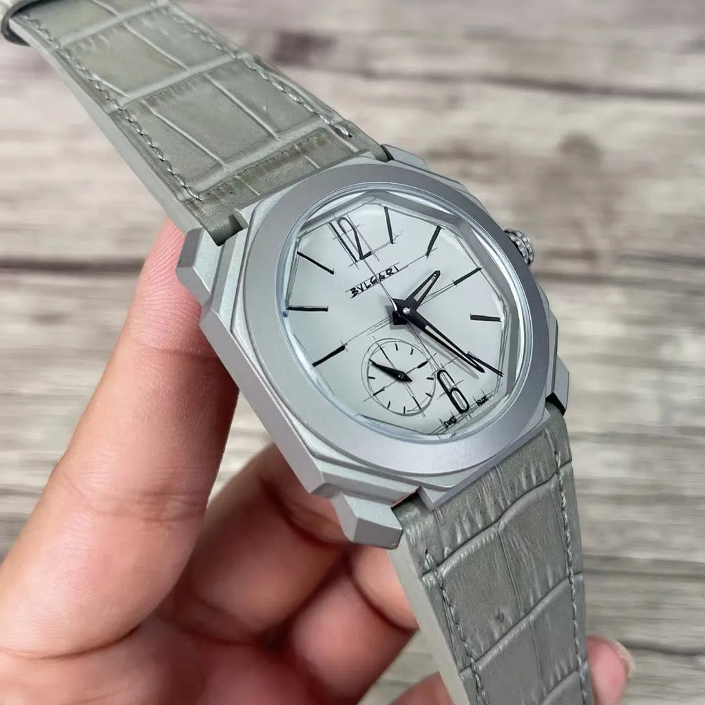 Bulgari Octo Grey Alligator - Hình 2