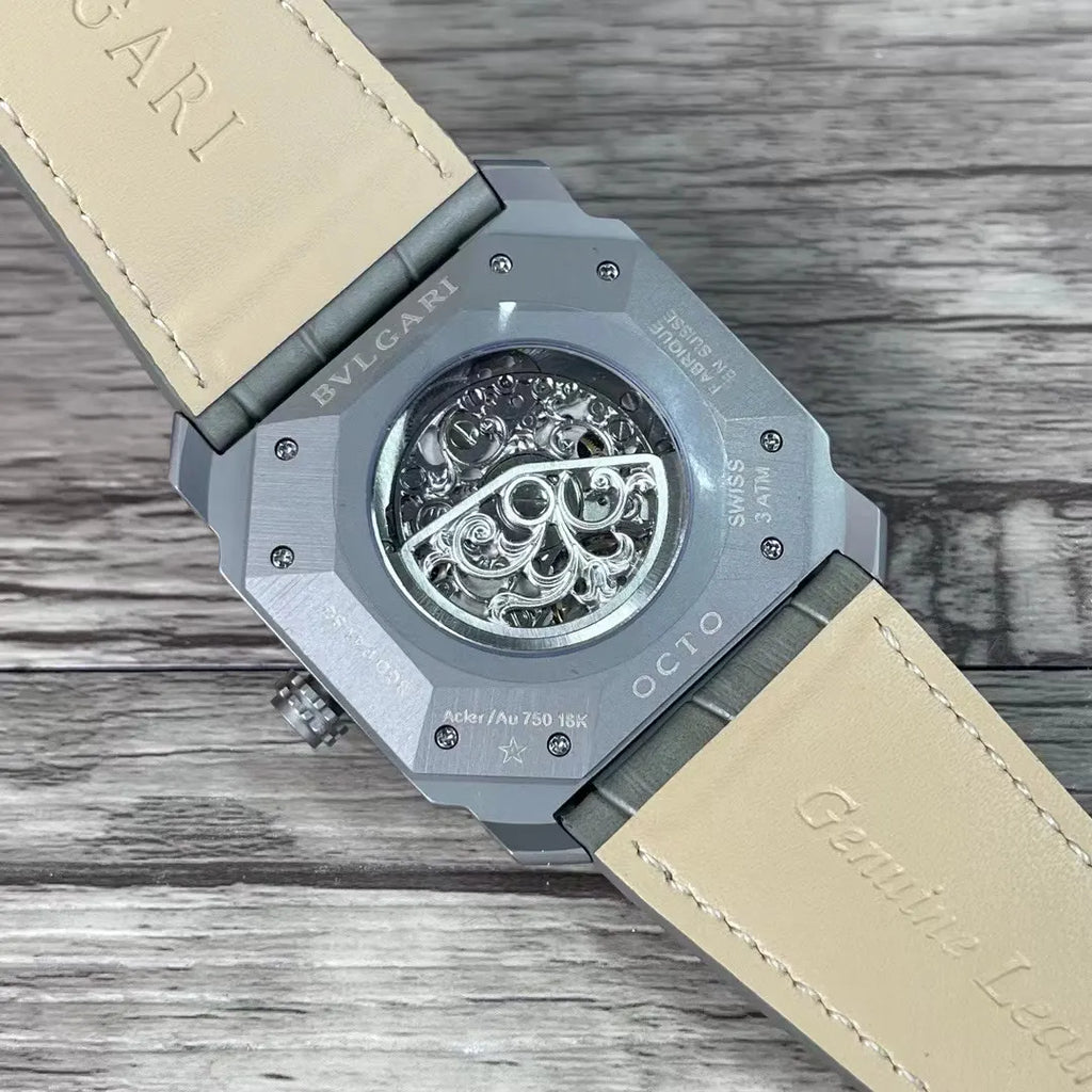 Bulgari Octo Grey Alligator - Hình 4