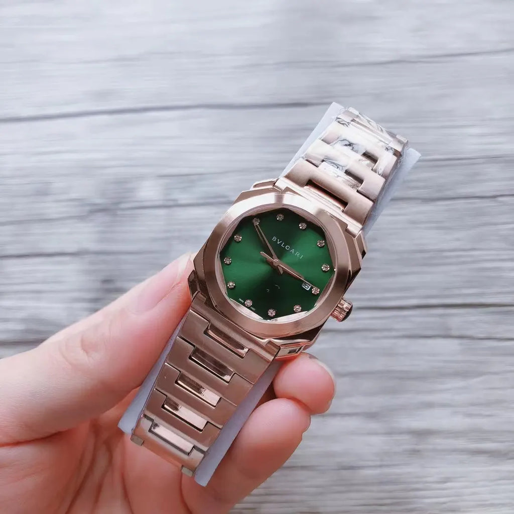 Bulgari Octo Green Dial Steel - Hình 6