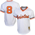 Orioles '8' White Mesh Jersey