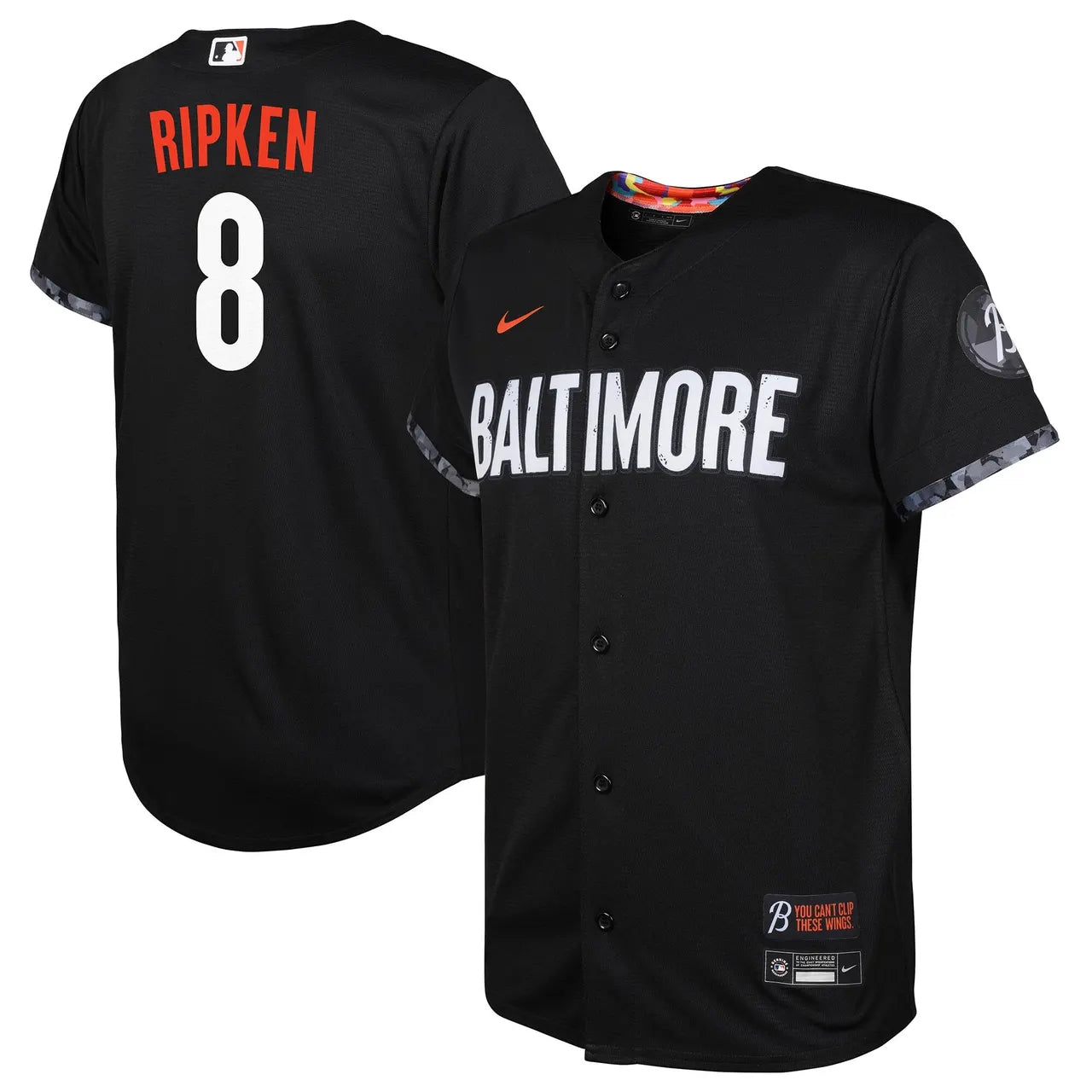 nike Ripken Orioles Black Jersey - Hình 2