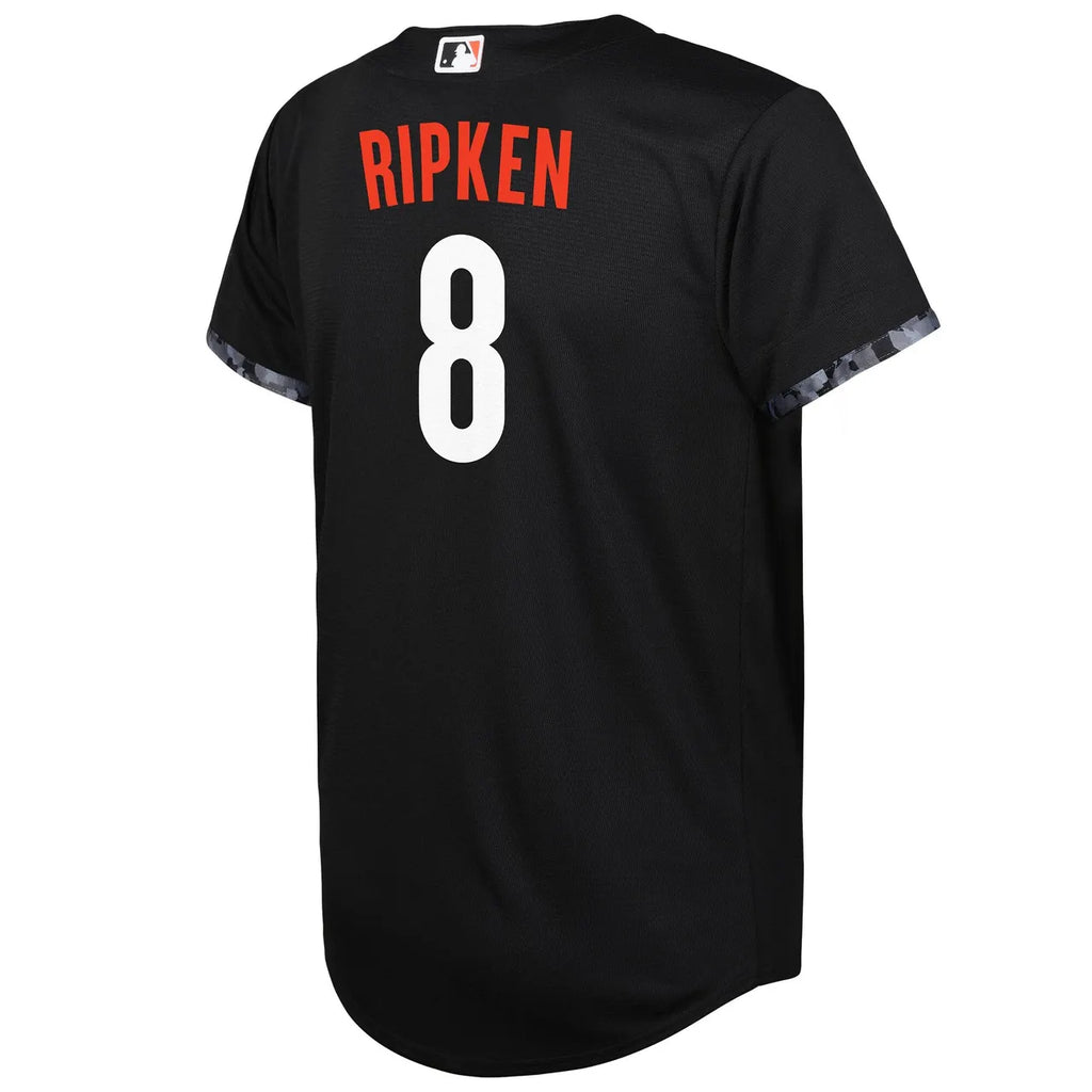 nike Ripken Orioles Black Jersey - Hình 4