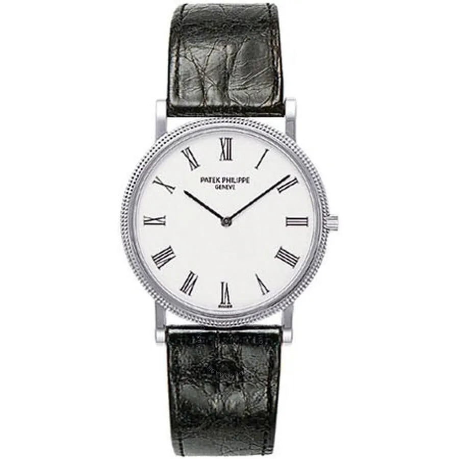 Patek Philippe Calatrava White Dial black