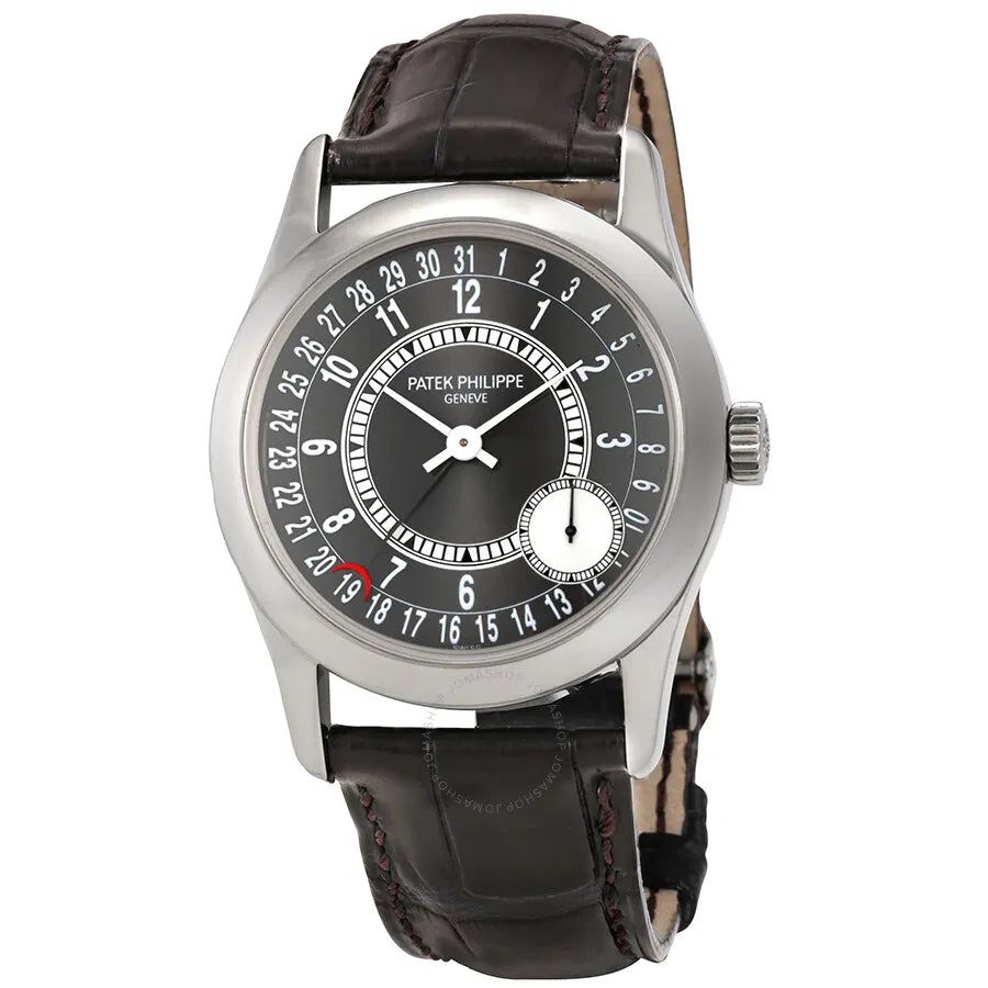 Patek Philippe Calatrava Black Dial Leather – Date Pointer