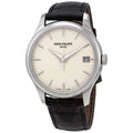 Calatrava Silver Black Leather