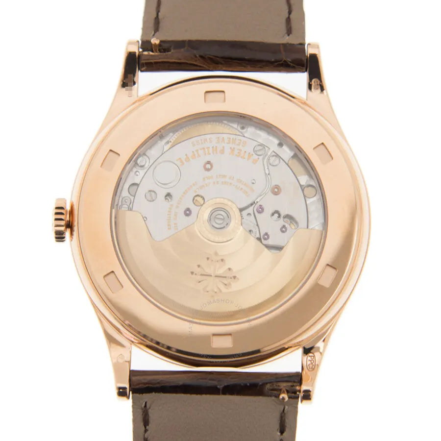 white Patek Philippe Rose Gold Calatrava - Hình 3