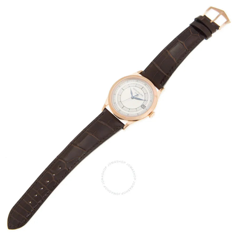 white Patek Philippe Rose Gold Calatrava - Hình 2
