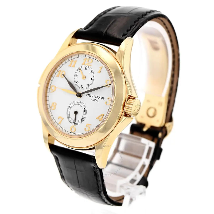 white dial Patek Philippe Calatrava Gold - Hình 3