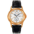 Patek Philippe Rose Gold Officer – Black Leather Strap