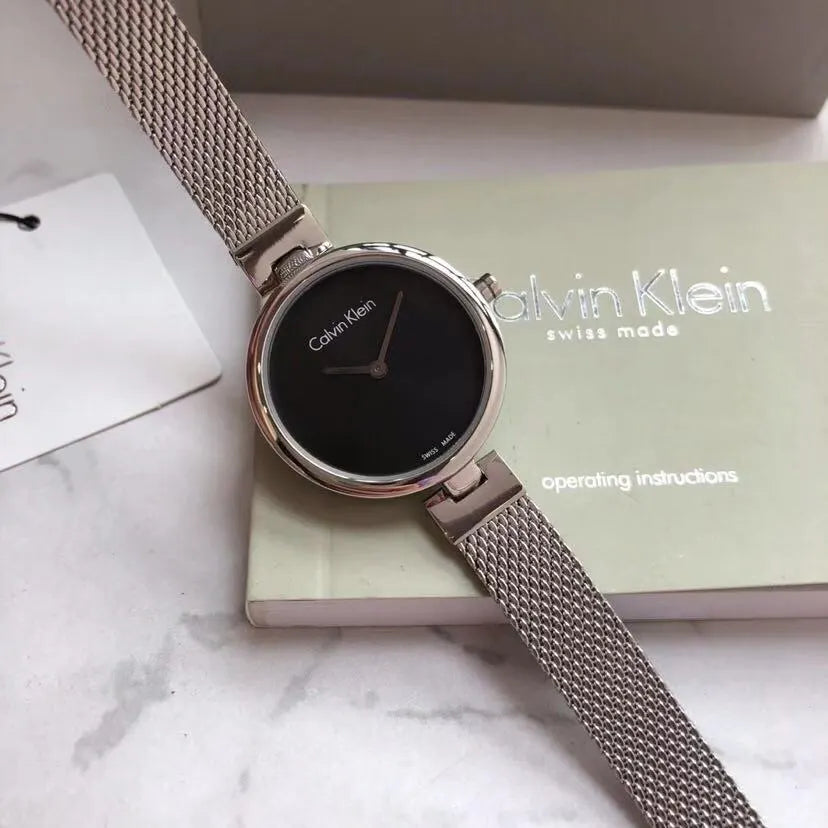 Calvin Klein Silver Mesh Watch - Hình 7