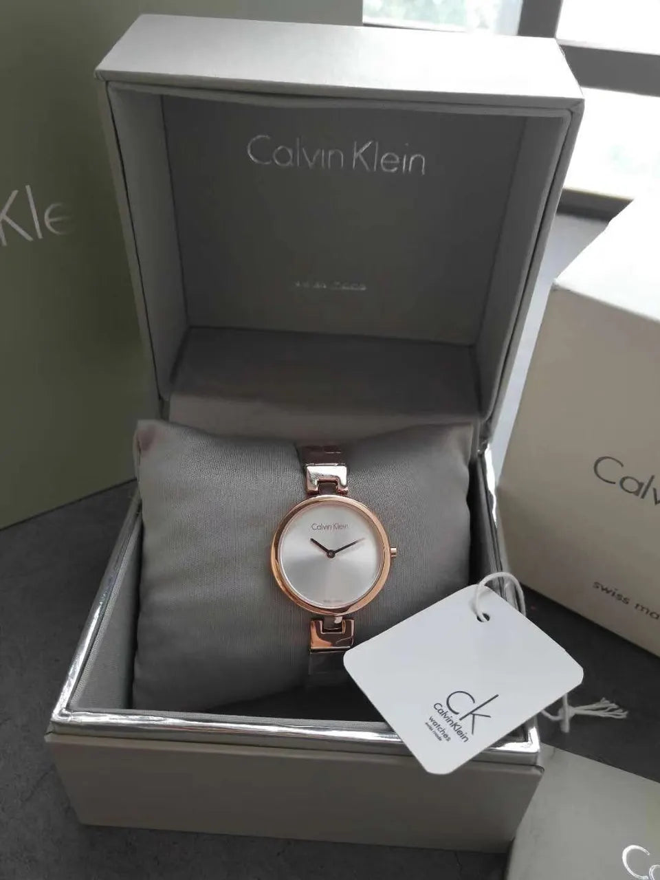Calvin Klein Rose Gold Ladies Watch - Hình 5