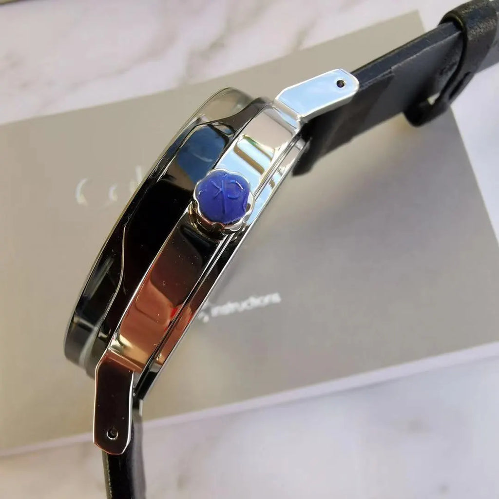 Calvin Klein Black Silver Watch - Hình 2