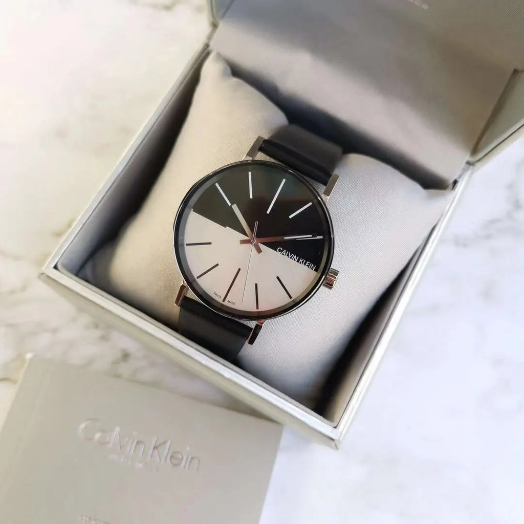 Calvin Klein Black Silver Watch - Hình 4