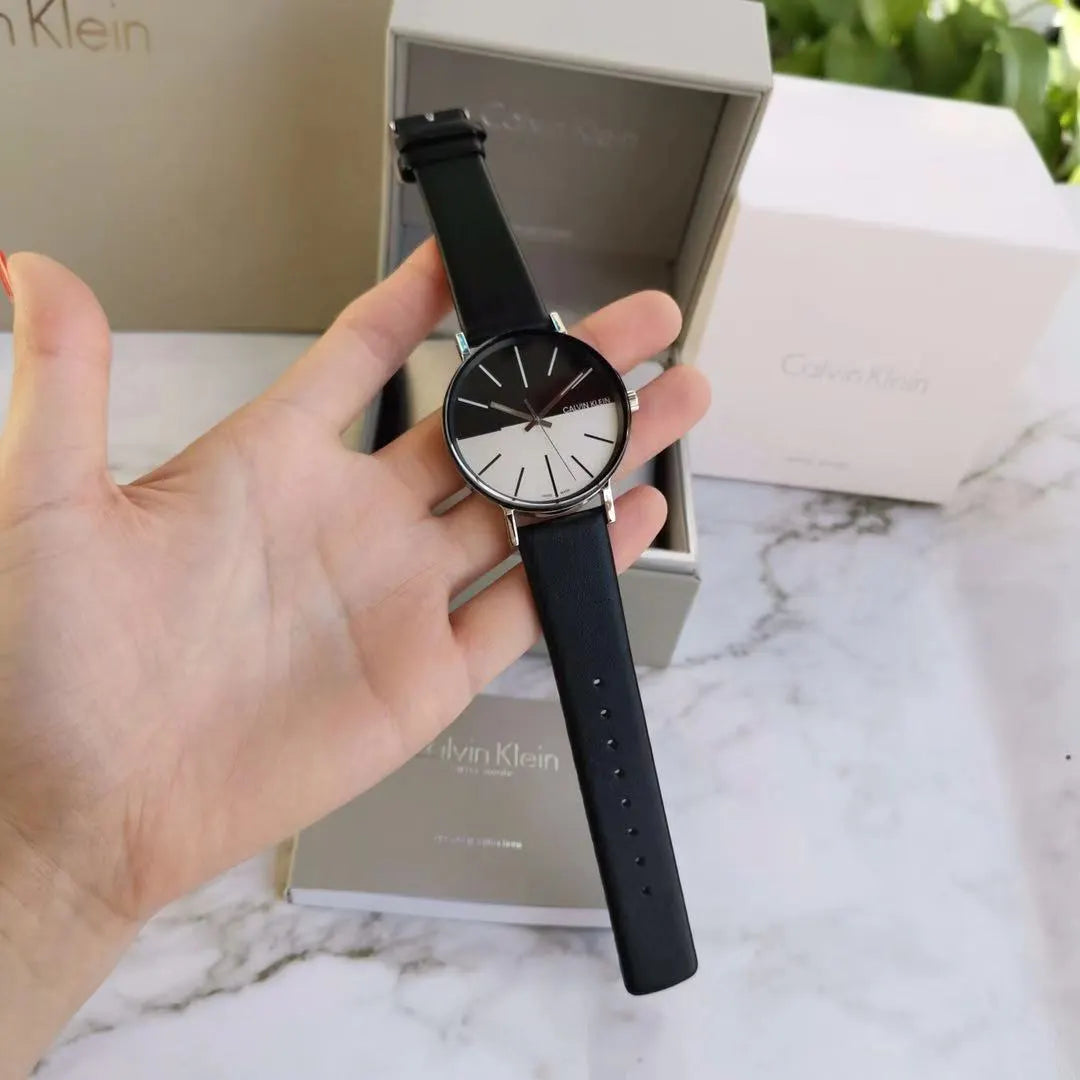 Calvin Klein Black Silver Watch - Hình 6