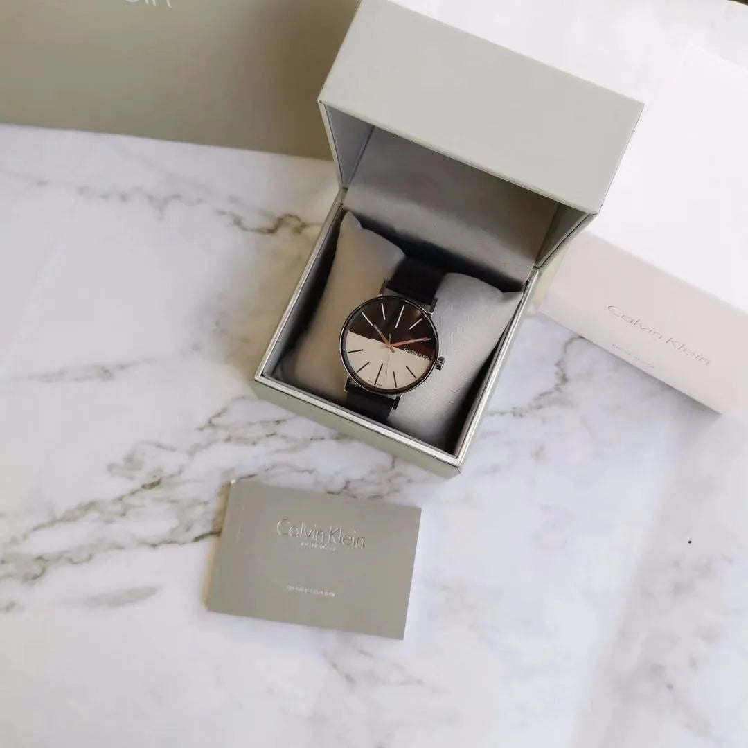 Calvin Klein Black Silver Watch - Hình 7
