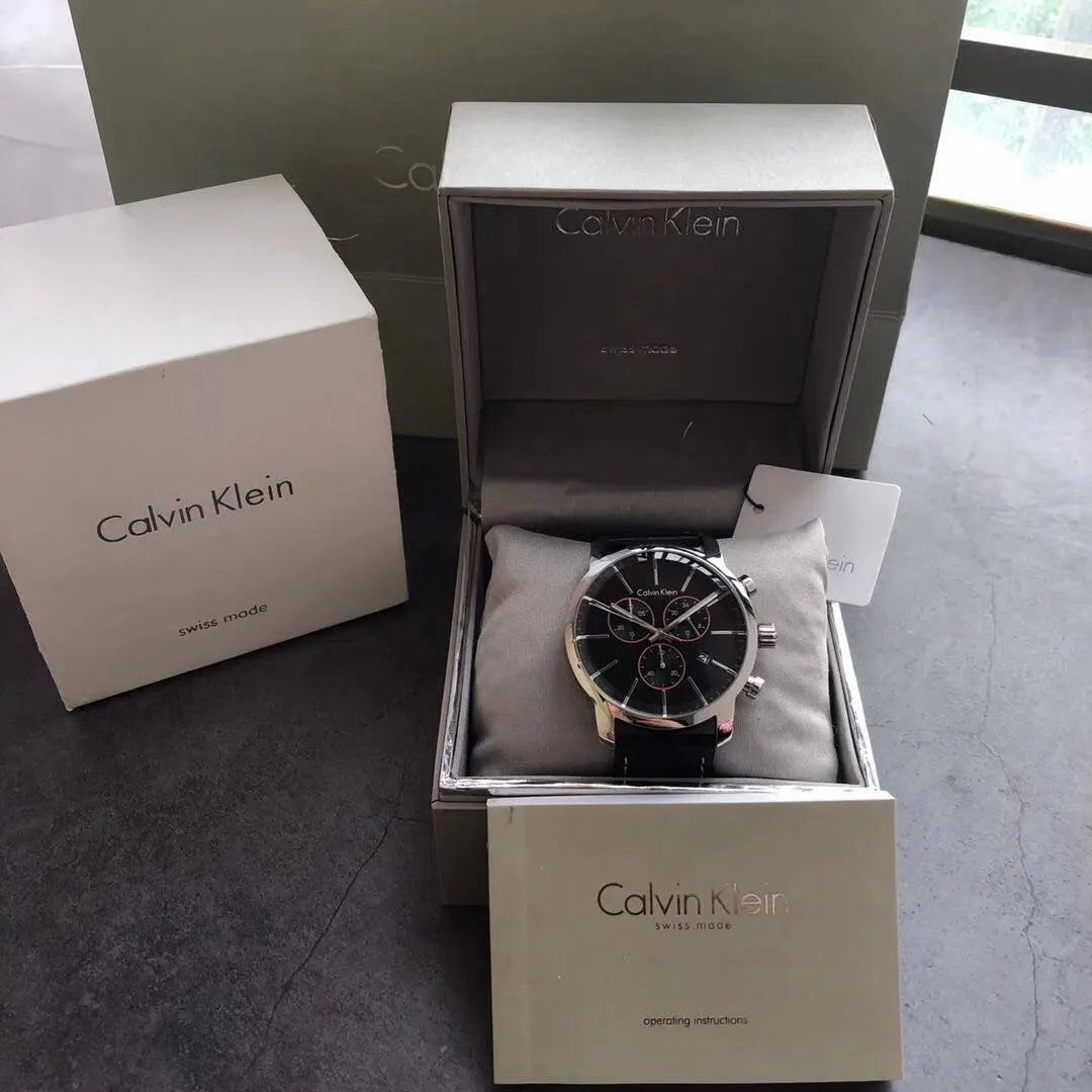 Calvin Klein Croco Leather Watch - Hình 8