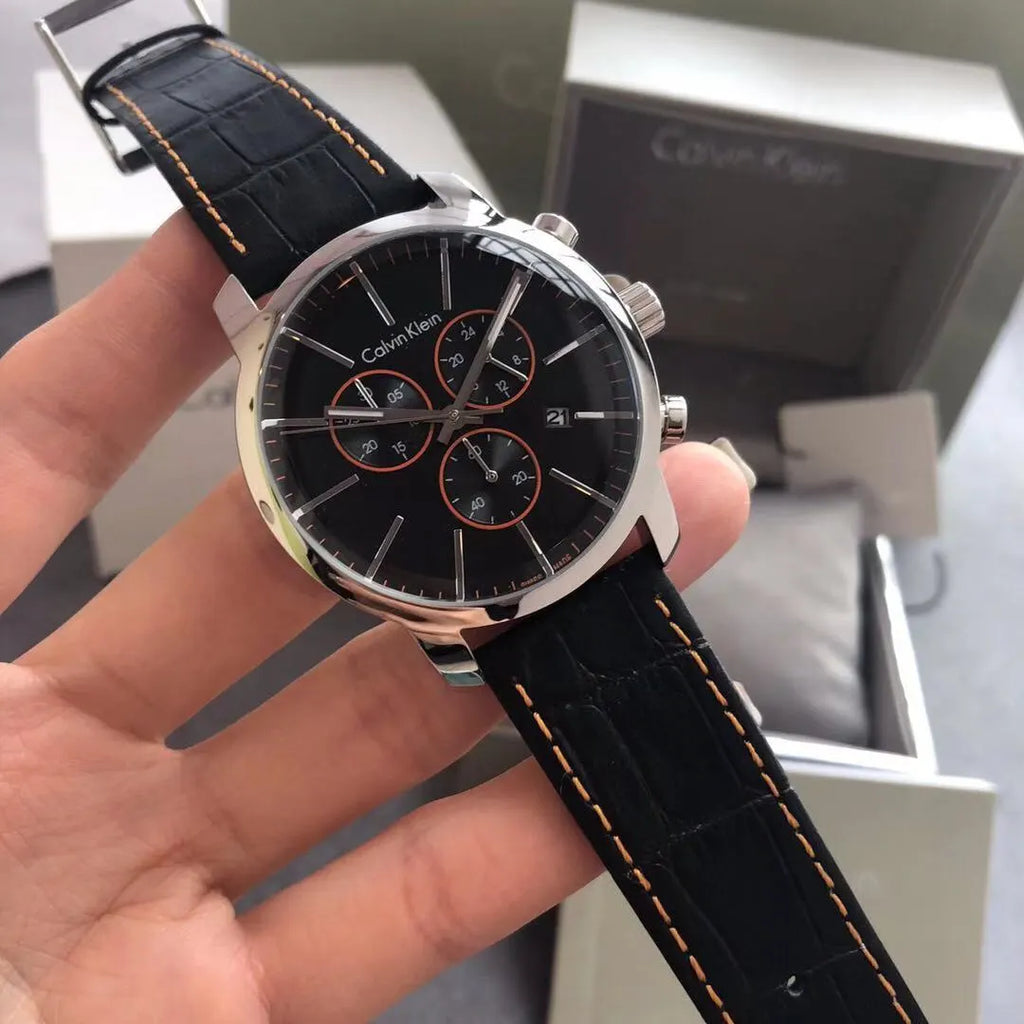 Calvin Klein Croco Leather Watch - Hình 6