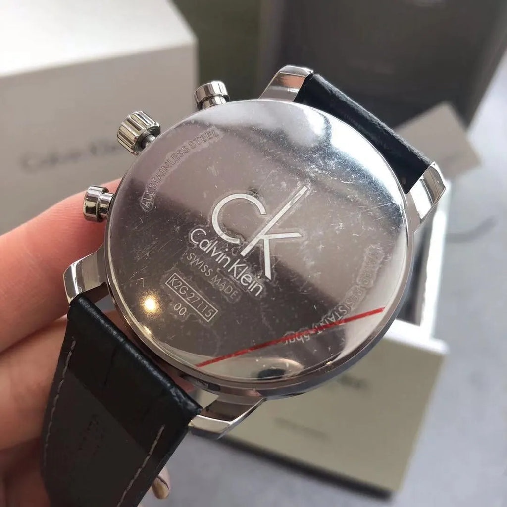 Calvin Klein Croco Leather Watch - Hình 7