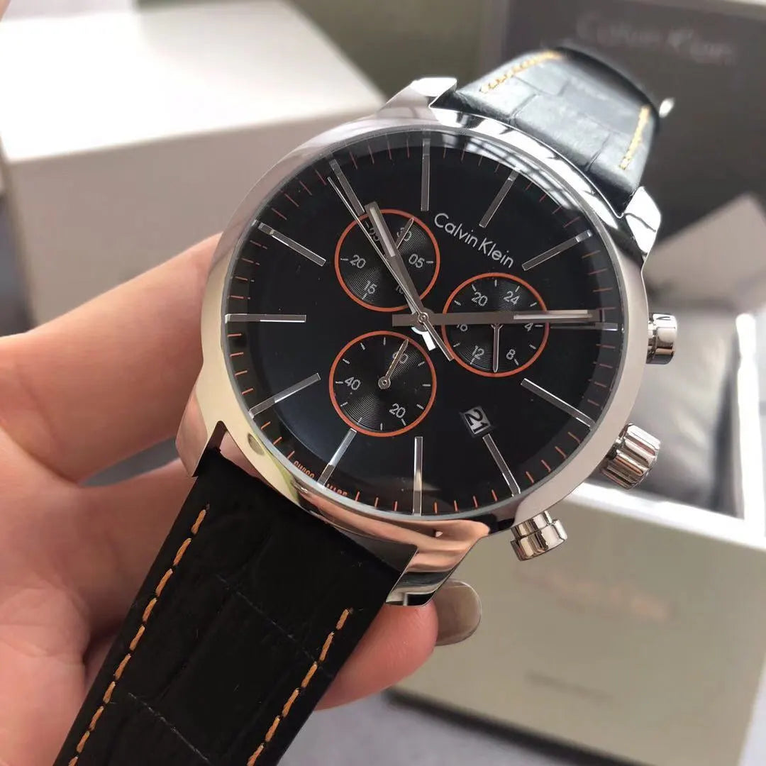 Calvin Klein Croco Leather Watch - Hình 2