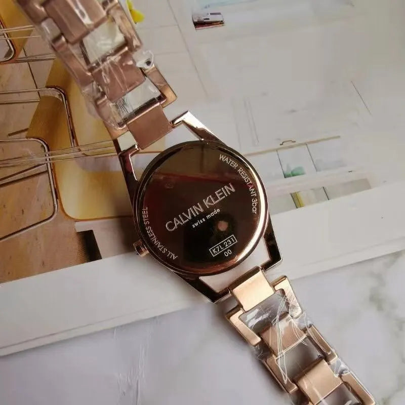 CK Black Dial Rose Gold - Hình 6