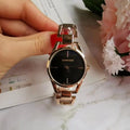 Calvin Klein Black Dial Rose Gold
