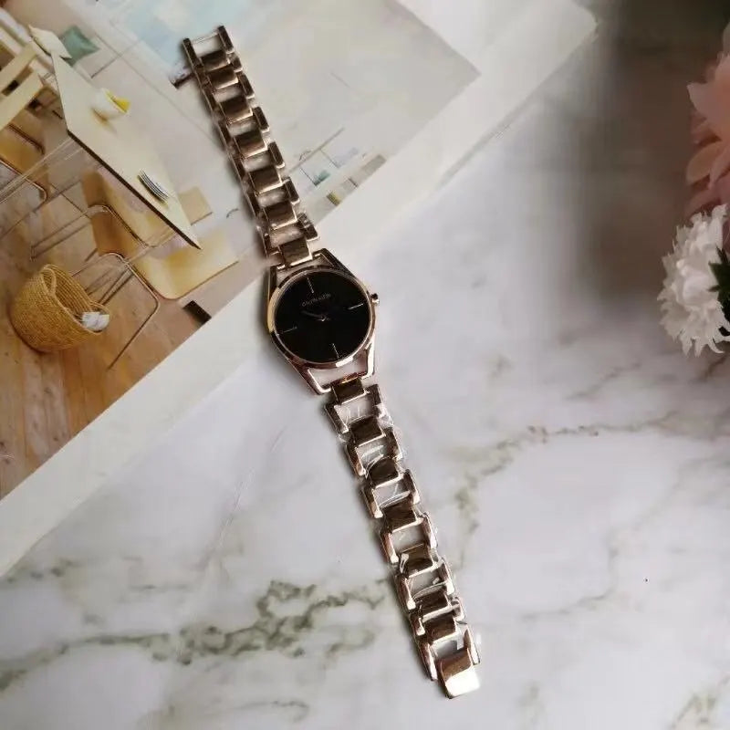 Calvin Klein Black Dial Rose Gold - Hình 2