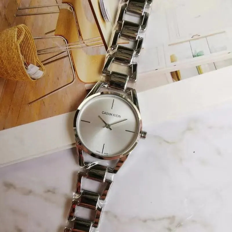 Calvin Klein Silver Ladies Watch - Hình 5