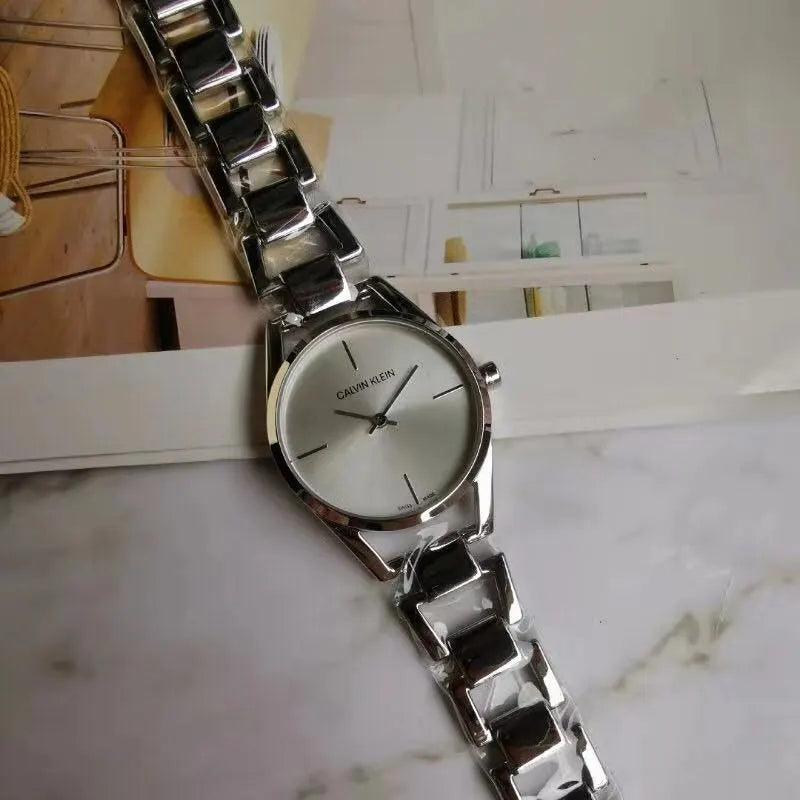 Calvin Klein Silver Ladies Watch - Hình 6