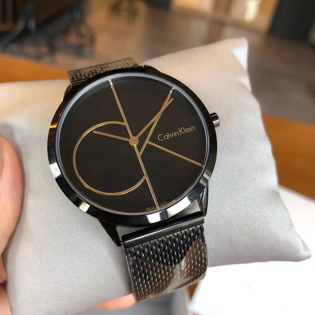 CK Black Dial Mesh Watch