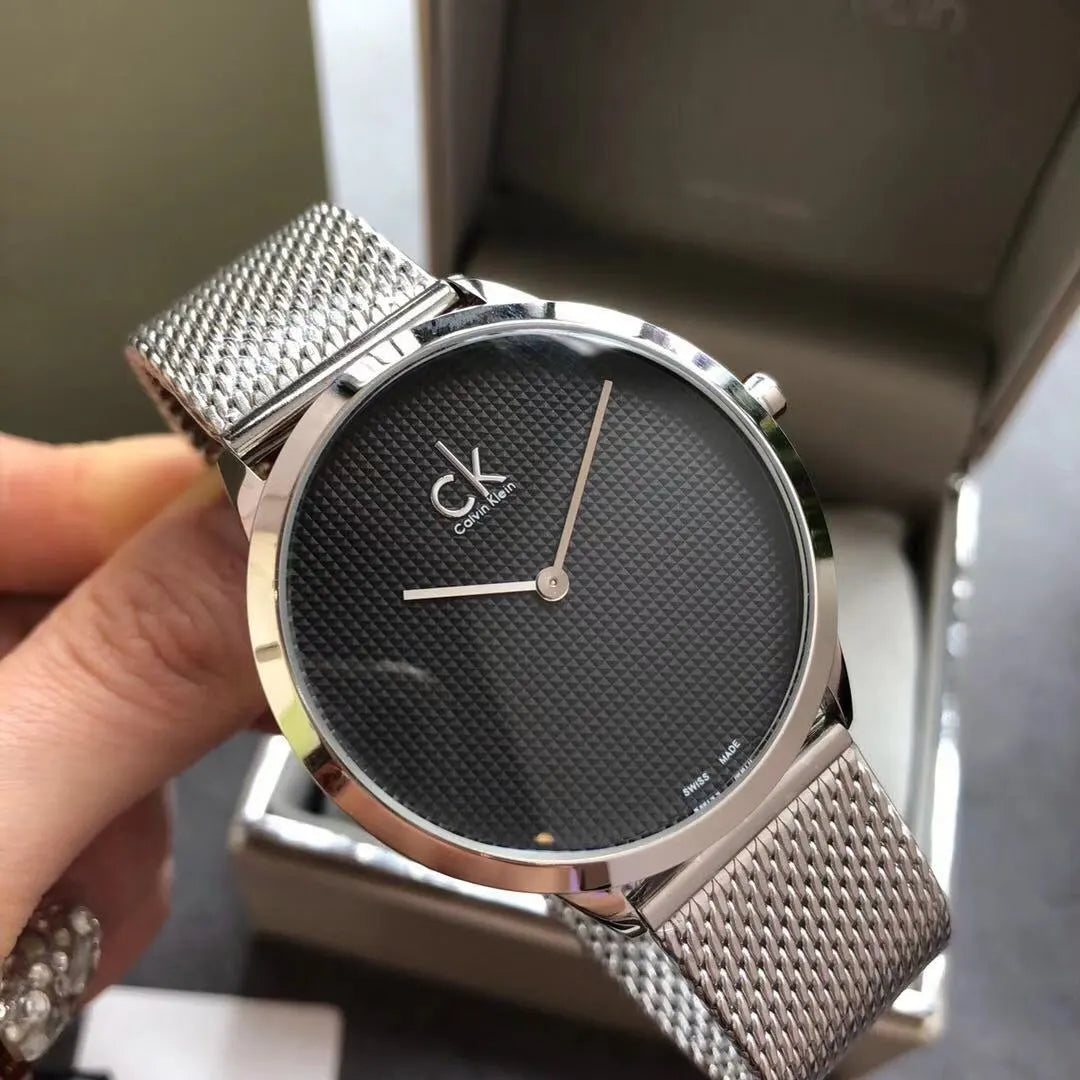 Calvin Klein Silver Mesh Watch - Hình 3