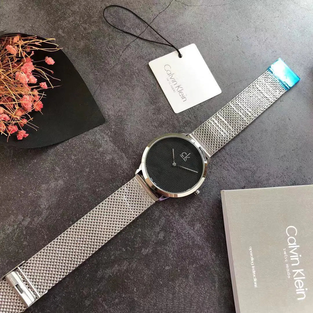 Calvin Klein Silver Mesh Watch - Hình 2