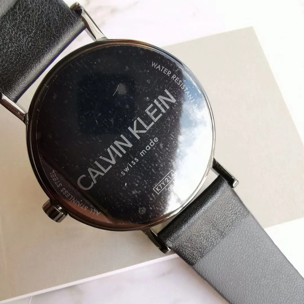 Calvin Klein Green Leather Watch - Hình 2