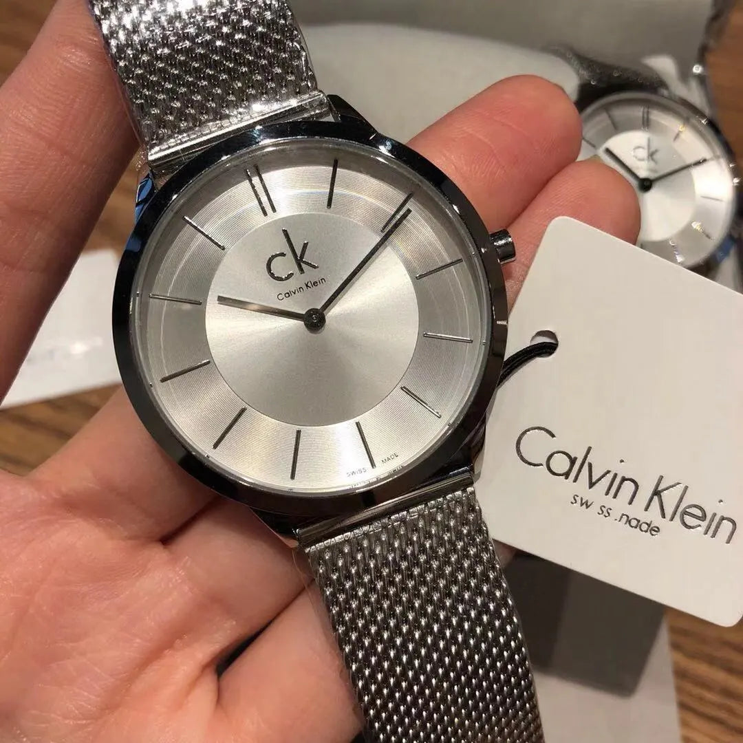 Calvin Klein Silver Mesh Watch