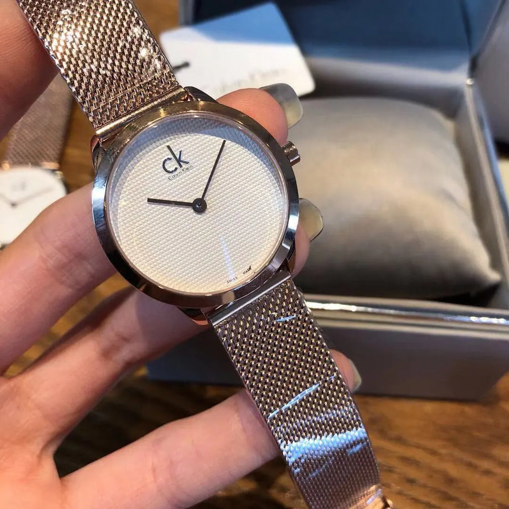 CK Minimal Rose Gold Mesh - Hình 4