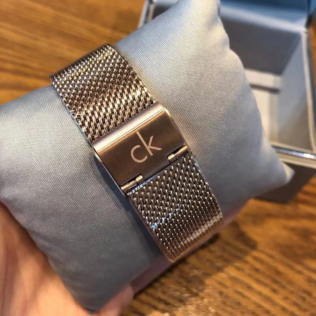 CK Minimal Rose Gold Mesh - Hình 2