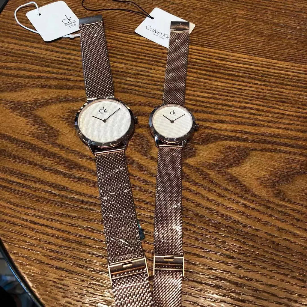 CK Minimal Rose Gold Mesh - Hình 6