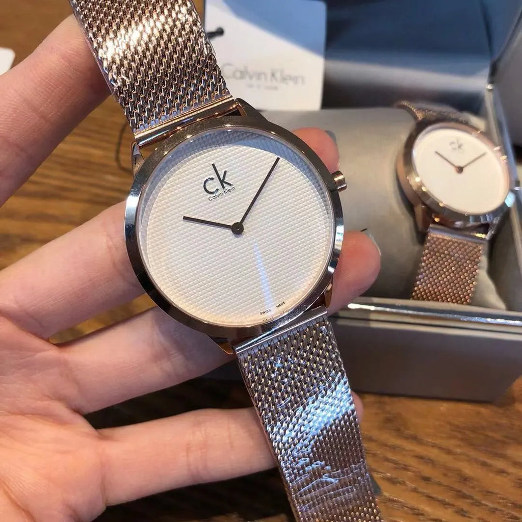 CK Minimal Rose Gold Mesh - Hình 5