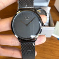 minimal Calvin Klein Black Mesh Watch