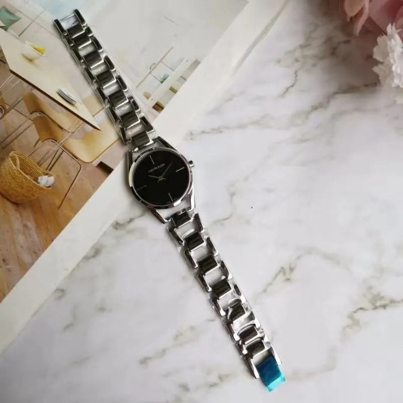 minimal Calvin Klein Black Dial Watch - Hình 3