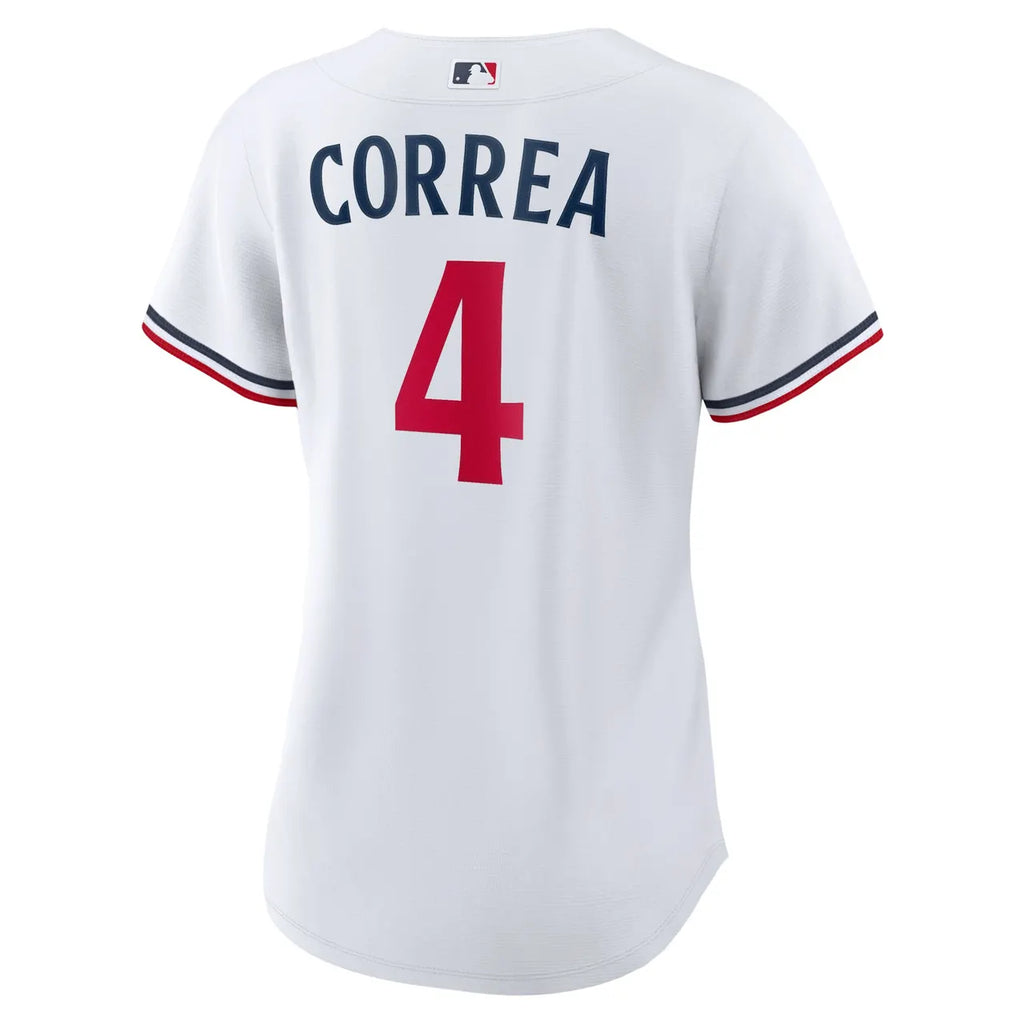 Nike Correa #4 Twins White Jersey - Hình 4