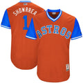 majestic Astros Orange Throwback Jersey
