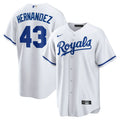 Nike Royals Hernandez #43 White Jersey