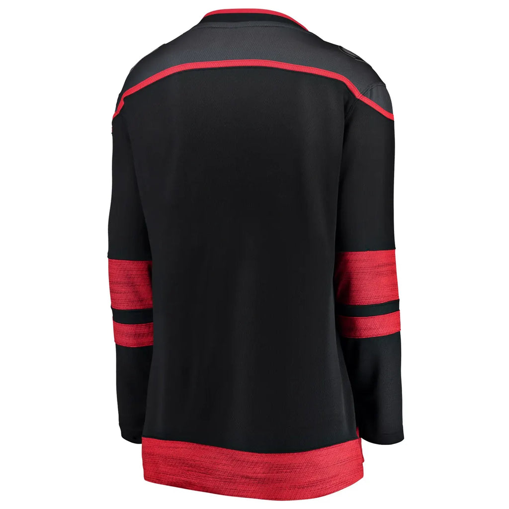 Hurricanes Black Red Trim Jersey - Hình 4