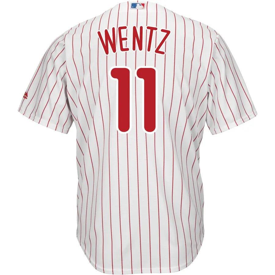 Wentz Phillies Pinstripe Jersey - Hình 3