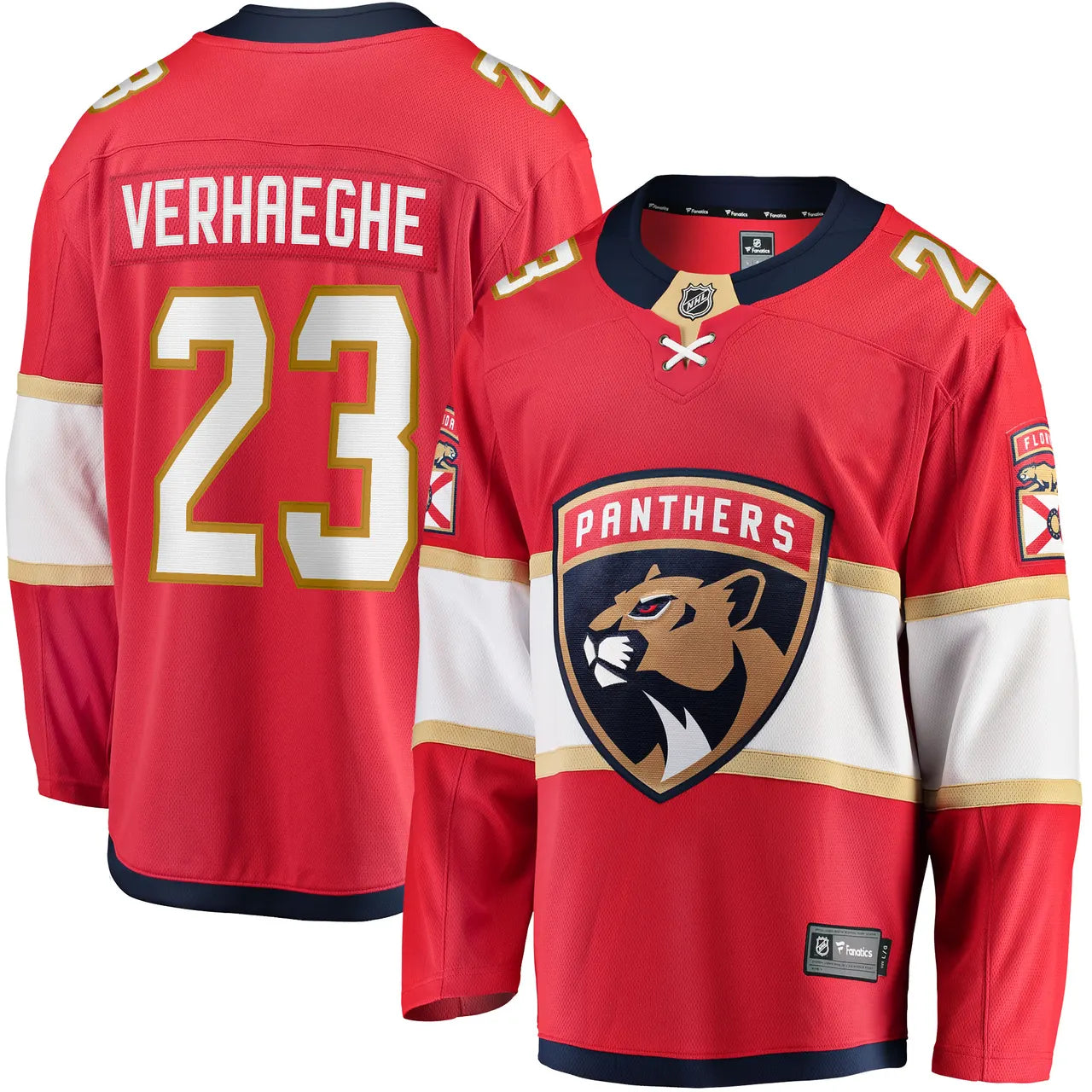 fanatics Verhaeghe Panthers Red Jersey