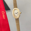 Cartier Diamond Bezel Taupe Watch