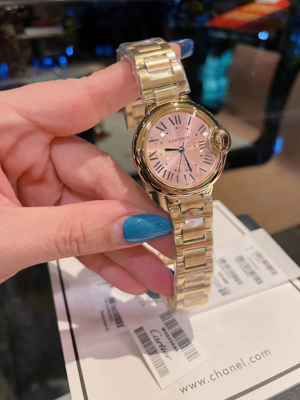 Cartier Gold Pink Dial