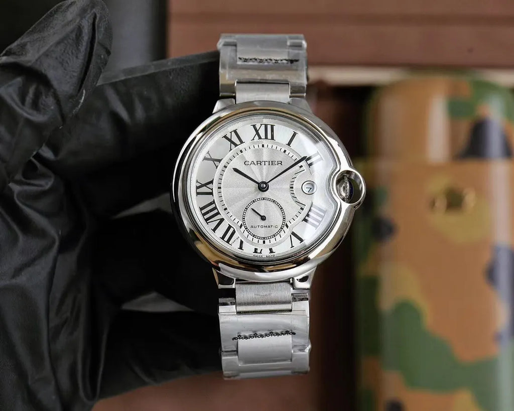 Cartier Ballon Bleu Diamond Steel - Hình 9